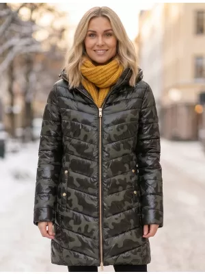 Dámsky kabát SAM 73 ALISHA WB 806 TMAVO zelená