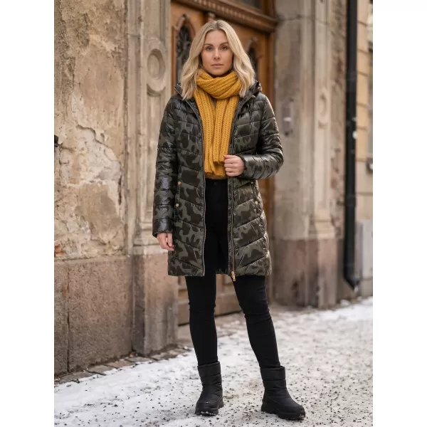  Dámsky kabát SAM 73 ALISHA WB 806 TMAVO zelená 