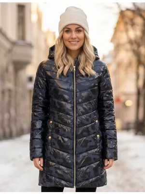 Dámsky kabát SAM 73 ALISHA WB 806 TMAVO modrá