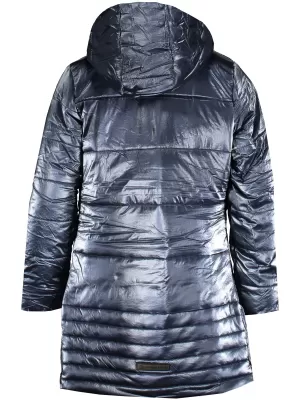 Dievčenský zimný kabát ALPINE PRO OMEGO 3 KCTS020 TMAVO MODRÁ