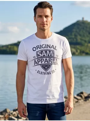 Pánske tričko SAM 73 LIAM MT 768 biela