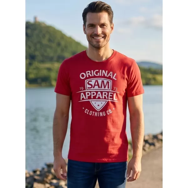  Pánske tričko SAM 73 LIAM MT 768 červená 