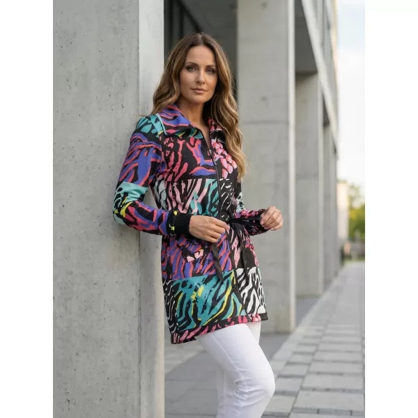  Dámska predĺžená mikina KIXMI Kortney ČIERNA 