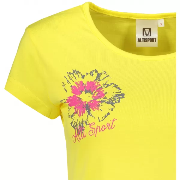  Dámske tričko ALTISPORT CARRYOVER ALW016122 CITRÓN 