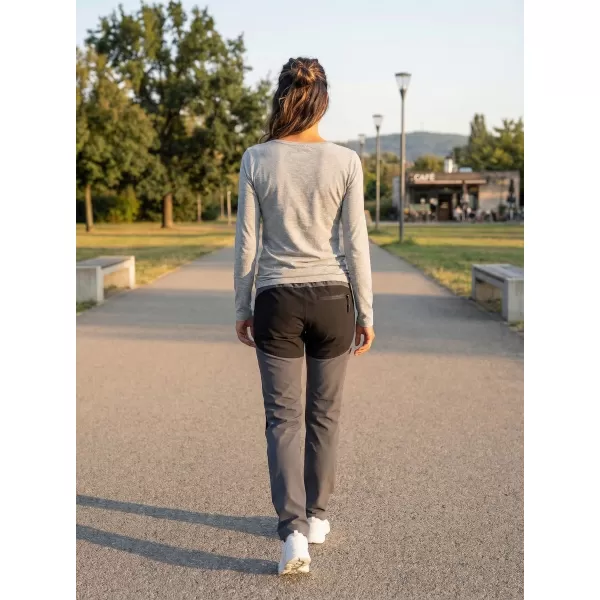  Dámské triko s dlouhým rukávem ALTISPORT CARRYOVER ALW001169 TMAVĚ ŠEDÝ MELIR 