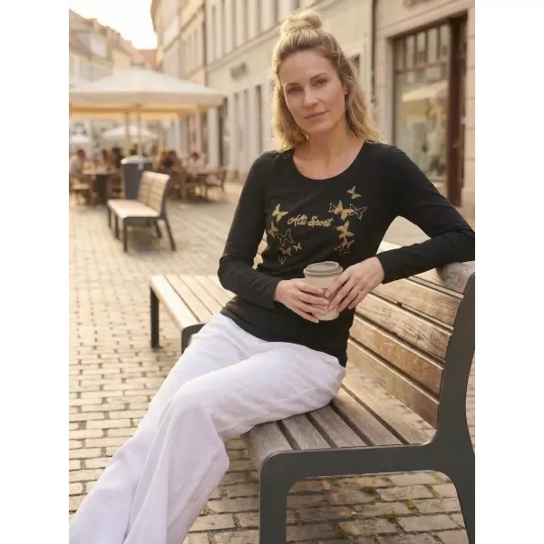  Dámske tričko ALTISPORT ALW011169 ČIERNOZLATÁ 