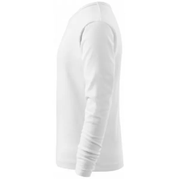  Detské tričko MALFINI FIT-T LS 121 BIELA 