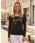 Dámske tričko ALTISPORT ALW011169 ČIERNOZLATÁ