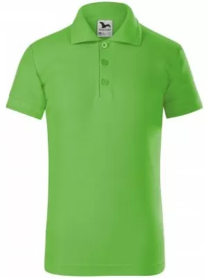 Detské tričko s golierom MALFINI PIQUE POLO 222 APPLE GREEN