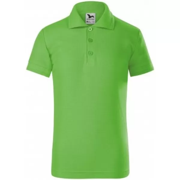  Detské tričko s golierom MALFINI PIQUE POLO 222 APPLE GREEN 