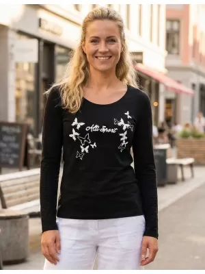 Dámske tričko ALTISPORT ALW011169 ČIERNOBIELA