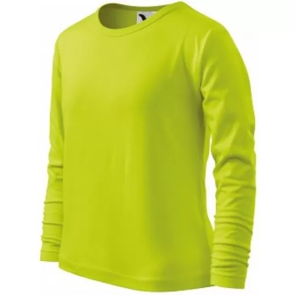  Detské tričko MALFINI FIT-T LS 121 LIMETKOVÁ 