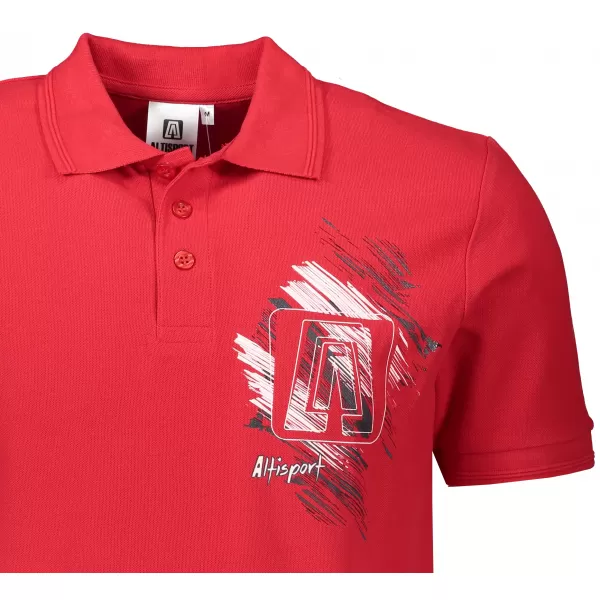  Pánske tričko ALTISPORT ALM032203 ČERVENÁ 