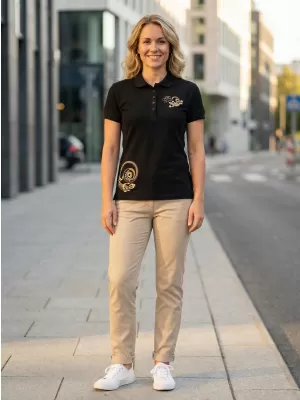 Dámske tričko ALTISPORT ALW026210 ČIERNOZLATÁ