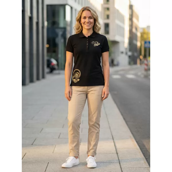  Dámske tričko ALTISPORT ALW026210 ČIERNOZLATÁ 