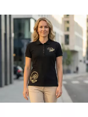 Dámske tričko ALTISPORT ALW026210 ČIERNOZLATÁ