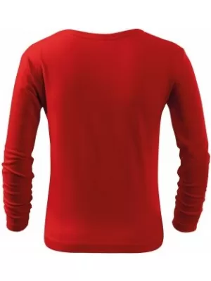 Detské tričko MALFINI FIT-T LS 121 ČERVENÁ