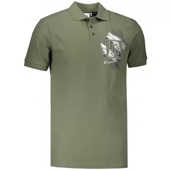  Pánske tričko ALTISPORT ALM032203 KHAKI 