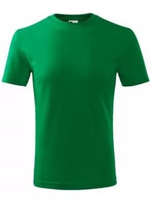 Detské tričko MALFINI CLASSIC NEW 135 STREDNE ZELENÁ