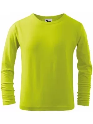 Detské tričko MALFINI FIT-T LS 121 LIMETKOVÁ