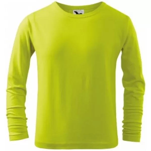  Detské tričko MALFINI FIT-T LS 121 LIMETKOVÁ 