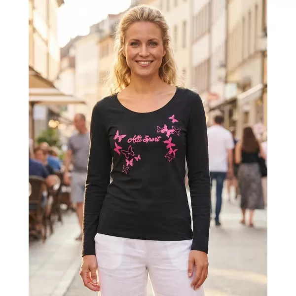  Dámske tričko ALTISPORT ALW011169 NAVY / RUŽOVÁ 