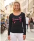Dámske tričko ALTISPORT ALW011169 NAVY / RUŽOVÁ