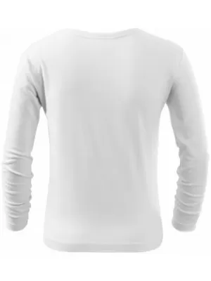 Detské tričko MALFINI FIT-T LS 121 BIELA