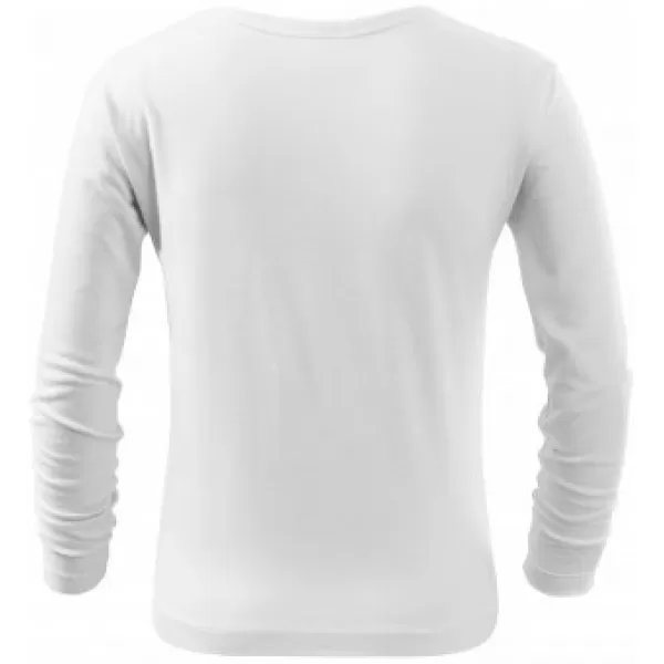  Detské tričko MALFINI FIT-T LS 121 BIELA 