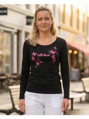 Dámske tričko ALTISPORT ALW011169 ČIERNA
