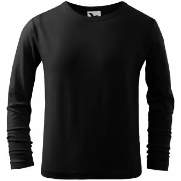  Detské tričko MALFINI FIT-T LS 121 ČIERNA 