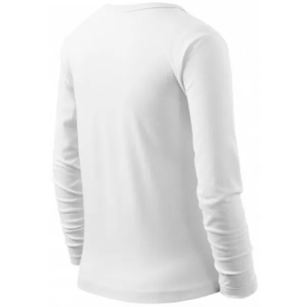  Detské tričko MALFINI FIT-T LS 121 BIELA 