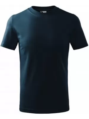 Detské tričko MALFINI CLASSIC 100 NÁMORNÁ MODRÁ