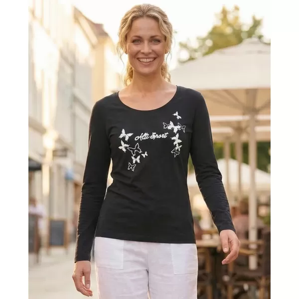  Dámske tričko ALTISPORT ALW011169 NAVY / BIELA 