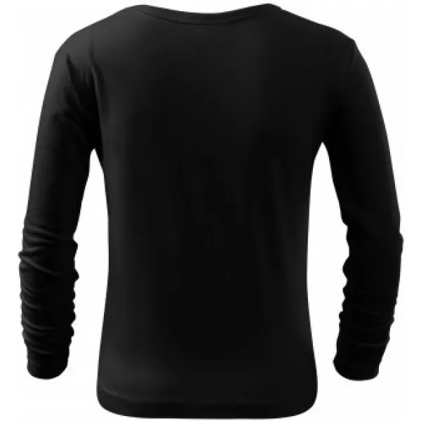  Detské tričko MALFINI FIT-T LS 121 ČIERNA 