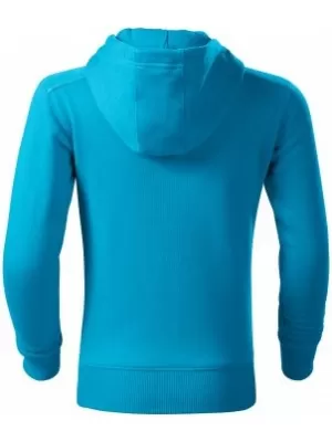 Detská mikina MALFINI TRENDY ZIPPER 412 TYRKYSOVÁ