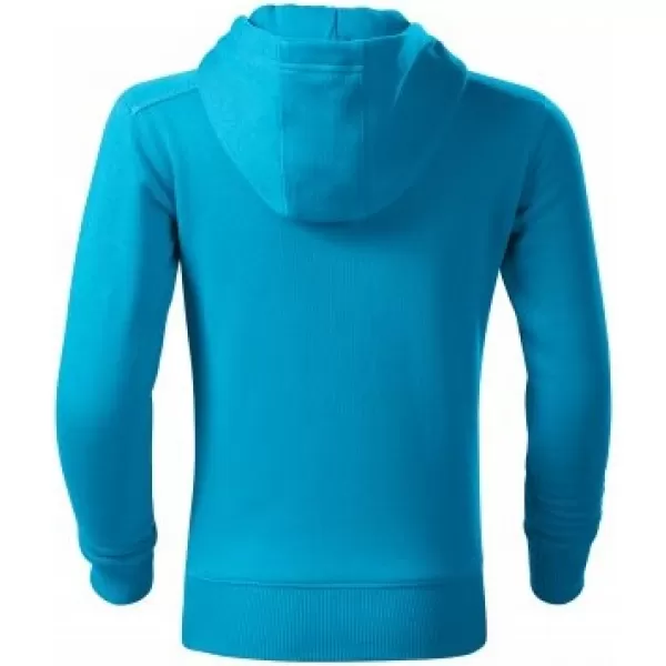  Detská mikina MALFINI TRENDY ZIPPER 412 TYRKYSOVÁ 