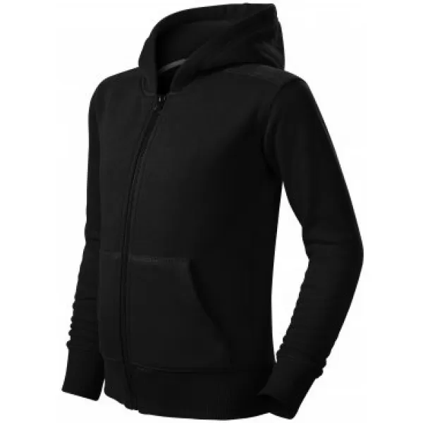  Detská mikina MALFINI TRENDY ZIPPER 412 ČIERNA 