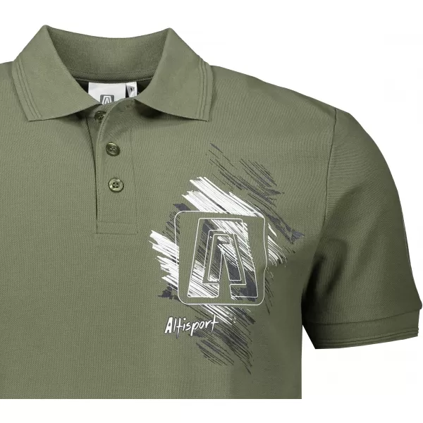  Pánske tričko ALTISPORT ALM032203 KHAKI 