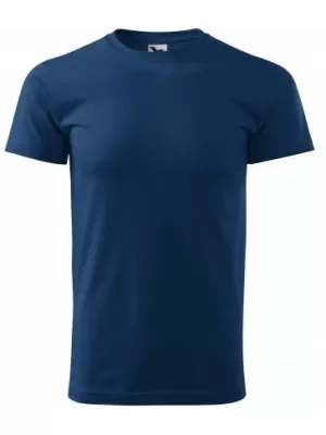 Pánske tričko MALFINI BASIC 129 POLNOČNÁ MODRÁ