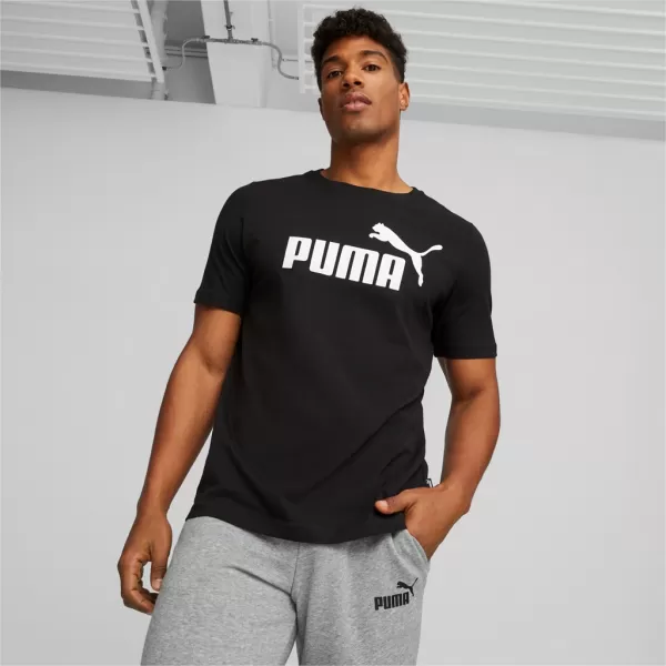  Pánske tričko PUMA ESS LOGO TEE PUMA BLACK 