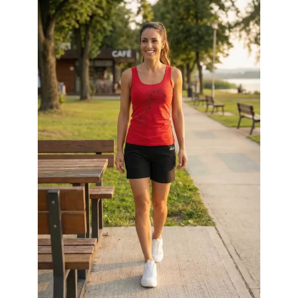  Dámské tílko ALTISPORT CARRYOVER ALW009136 ČERVENÁ 