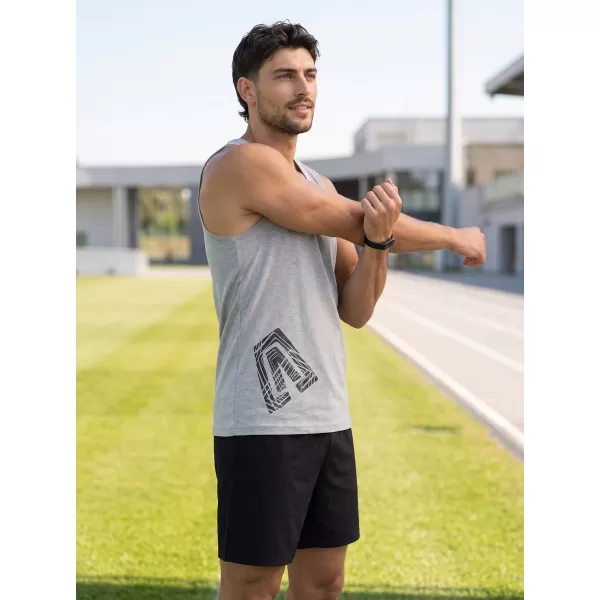  Pánske tielko ALTISPORT ALM013142 TMAVOSIVÝ MELÍR 