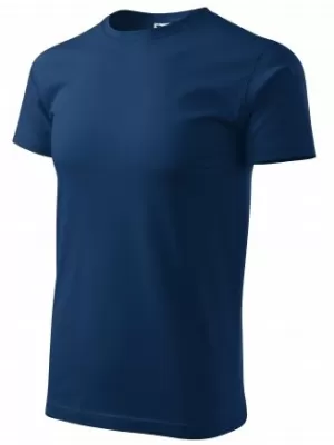 Pánske tričko MALFINI BASIC 129 POLNOČNÁ MODRÁ