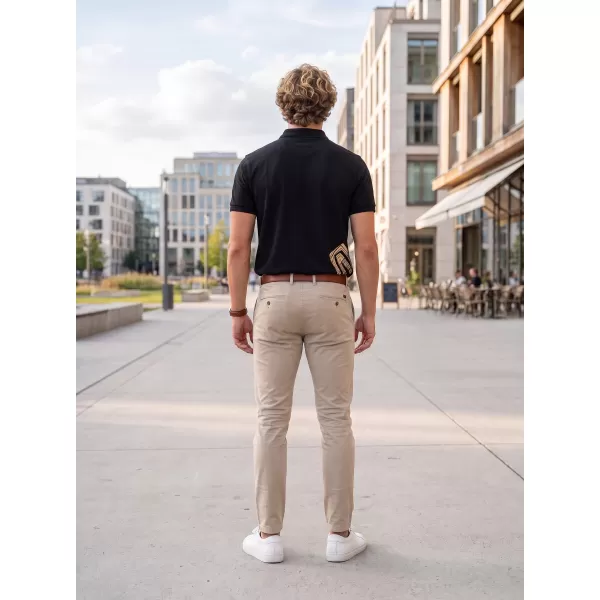  Pánske tričko s golierom ALTISPORT ALM013203 ČIERNA A ZLATÁ 