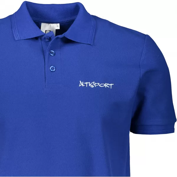  Pánske tričko s golierom ALTISPORT ALM013203 KRÁĽOVSKÁ MODRÁ 