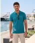 Pánske tričko s golierom ALTISPORT ALM013203 TMAVO TYRKYSOVÁ