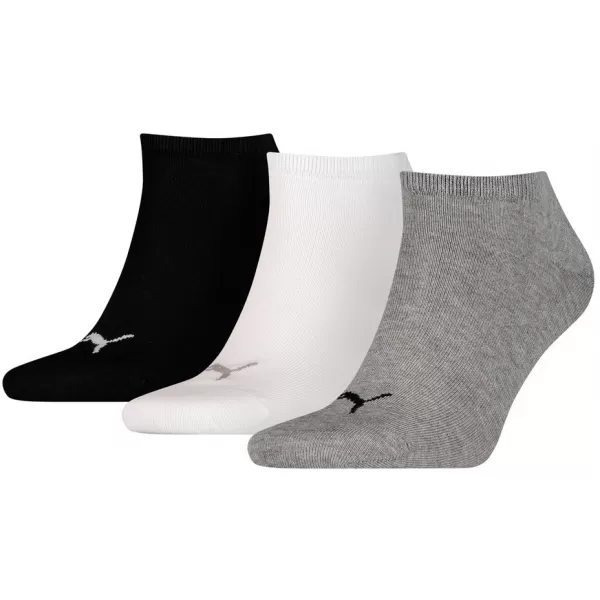  Ponožky PUMA SNEAKER PLAIN 3P sivá 