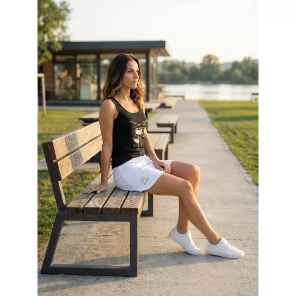  Dámske tielko ALTISPORT CARRYOVER ALW043136 ČIERNA A ZLATÁ 