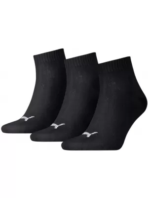 Ponožky PUMA QUARTER PLAIN 3P čierna